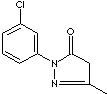 1-(3-CHLOROPHENYL)-3-METHYL-2-PYRAZOLIN-5-ONE